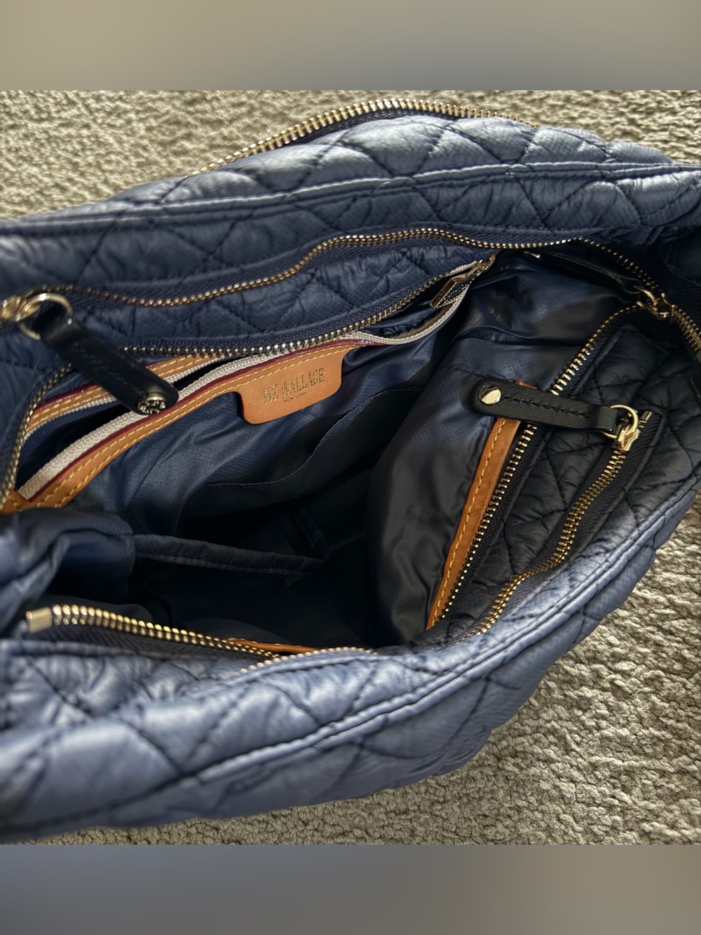 MZ Wallace Crosby Hobo - Navy - Picture 10 of 12